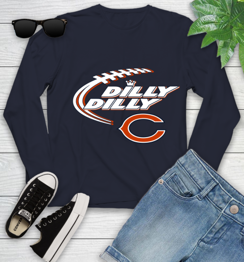 NFL Chicago Bears Dilly Dilly Football Sports Youth Long Sleeve 3