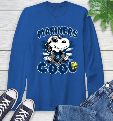 MLB Baseball Seattle Mariners Cool Snoopy Shirt Long Sleeve T-Shirt 11