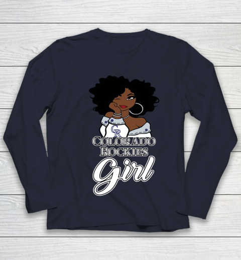 Colorado Rockiess Girl MLB Youth Long Sleeve 3