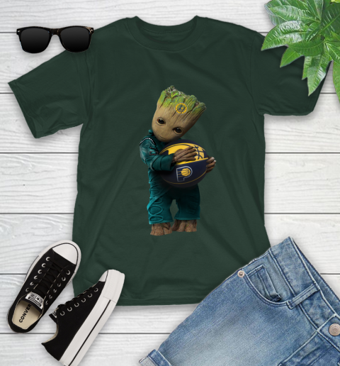 NBA Groot Guardians Of The Galaxy Basketball Sports Indiana Pacers Youth T-Shirt 5