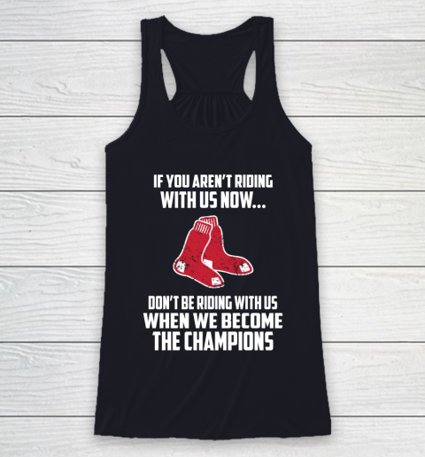 MLB Boston Red Sox Baseball We Become The Champions Racerback Tank 7