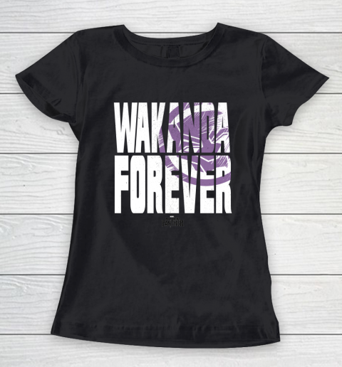Marvel Black Panther WAKANDA FOREVER Hidden Logo Women's T-Shirt