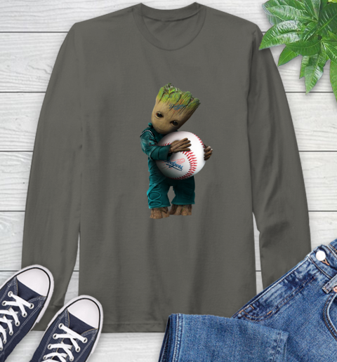MLB Groot Guardians Of The Galaxy Baseball Sports Los Angeles Dodgers Long Sleeve T-Shirt 8