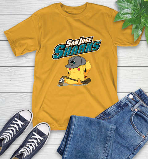 NHL Pikachu Hockey Sports San Jose Sharks T-Shirt 3