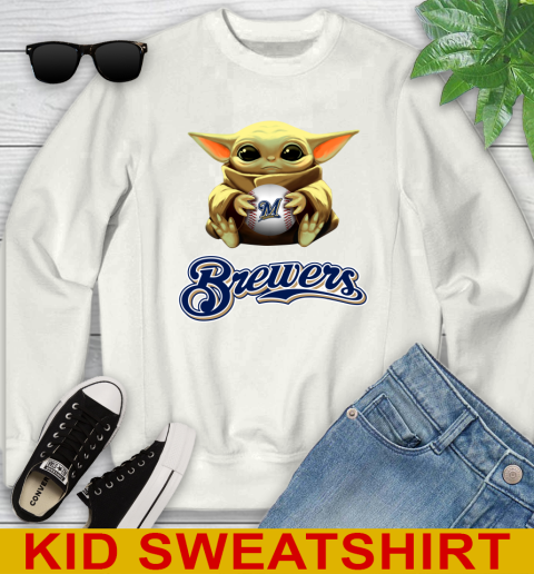 MLB Baseball Milwaukee Brewers Star Wars Baby Yoda Shirt 113