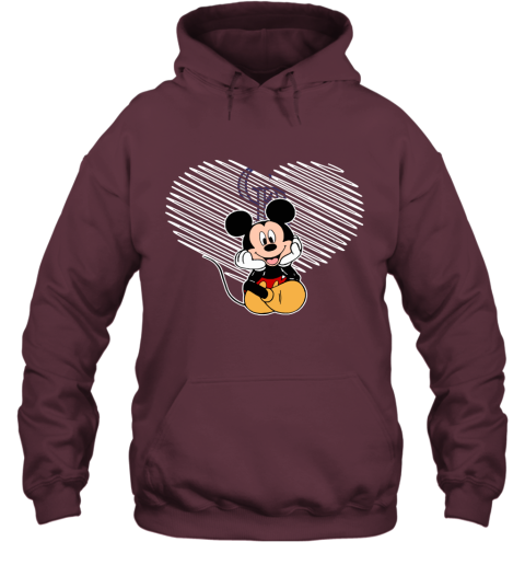 yyrn mlb colorado rockies the heart mickey mouse disney baseball hoodie 23 front maroon