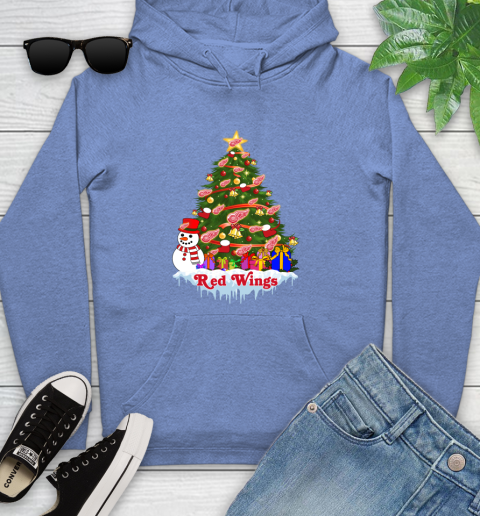 Detroit Red Wings Merry Christmas NHL Hockey Sports Youth Hoodie 12