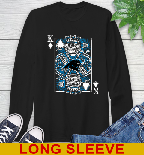 Carolina Panthers NFL Football The King Of Spades Death Cards Shirt Long Sleeve T-Shirt