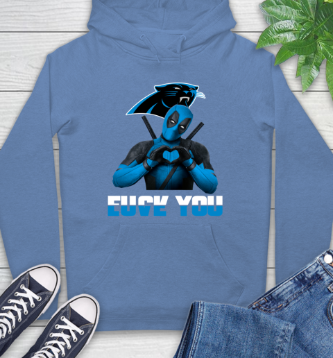 NHL Carolina Panthers Deadpool Love You Fuck You Football Sports Hoodie 11