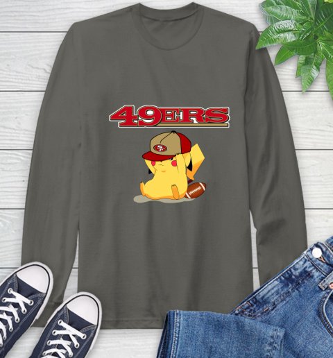NFL Pikachu Football San Francisco 49ers Long Sleeve T-Shirt 8