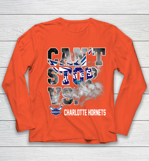 NBA Charlotte Hornets Basketball Can't Stop Vs Youth Long Sleeve 3