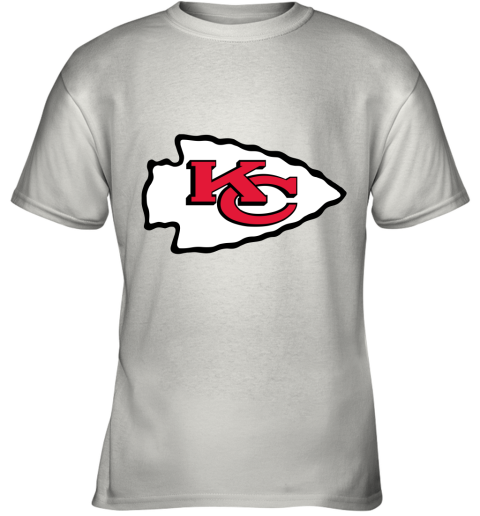 Kansas City Chiefs Line Gray Victory Arch Youth T-Shirt