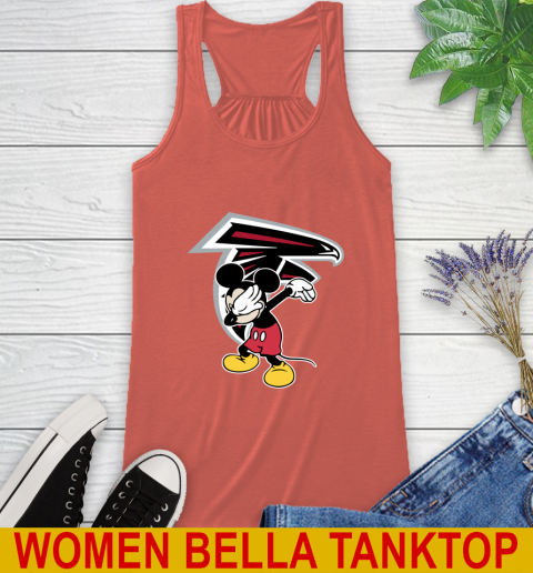 Atlanta Falcons NFL Football Dabbing Mickey Disney Sports Racerback Tank 4