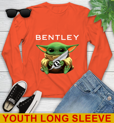 Star Wars Baby Yoda Hugs Bentley Car Shirt 119