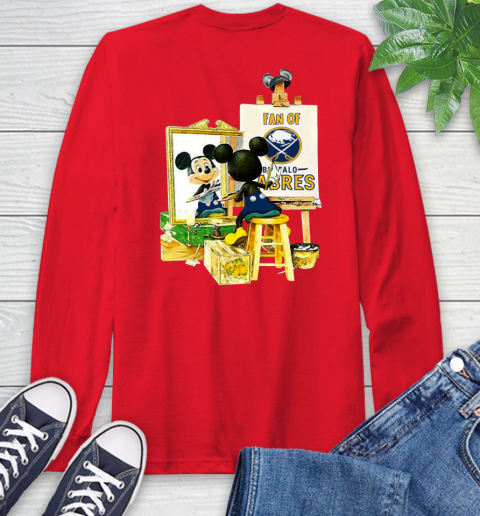 NHL Hockey Buffalo Sabres Mickey Drawing Shirt 65