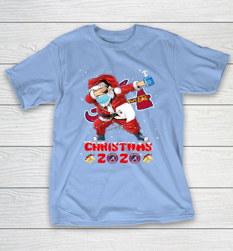 Atlanta Braves Funny Santa Claus Dabbing Christmas 2020 MLB T-Shirt 10