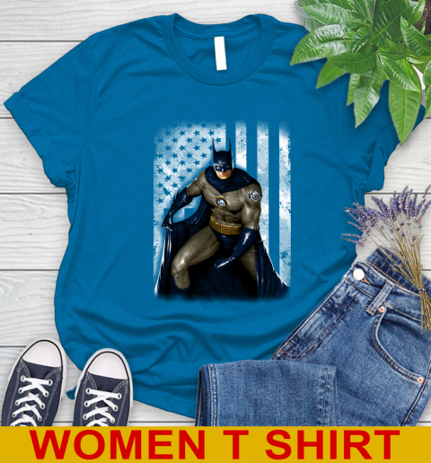 Tampa Bay Rays MLB Baseball Batman DC American Flag Shirt Women's T-Shirt 8