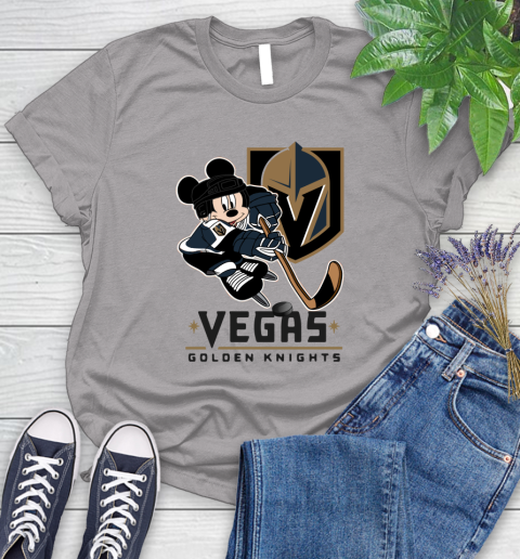 NHL Vegas Golden Knights Mickey Mouse Disney Hockey T Shirt Women's T-Shirt 5
