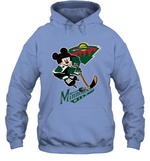 NHL Minnesota Wild Mickey Mouse Disney Hockey T Shirt 7TyBEGurkXZ hoodie 23 95 151514 front carolina blue