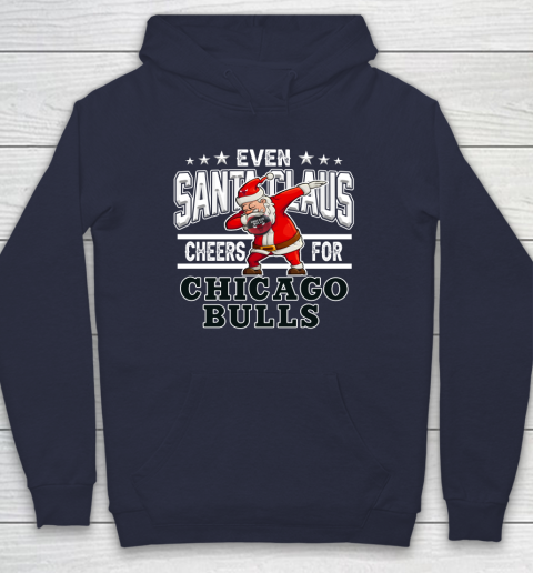 Chicago Bulls Even Santa Claus Cheers For Christmas NBA Hoodie 2
