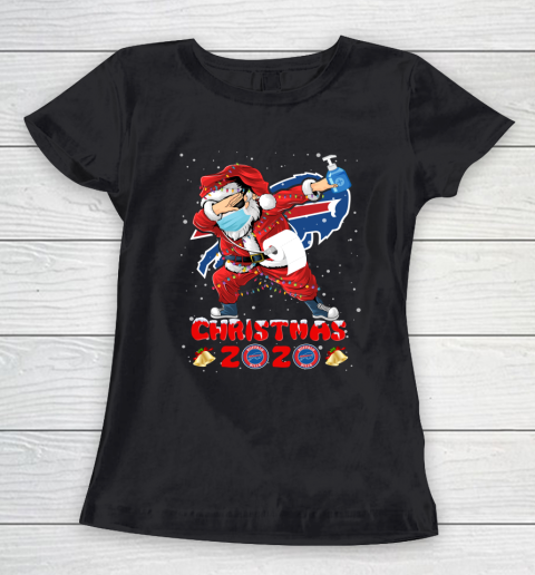 Buffalo Bills Funny Santa Claus Dabbing Christmas 2020 NFL Women's T-Shirt