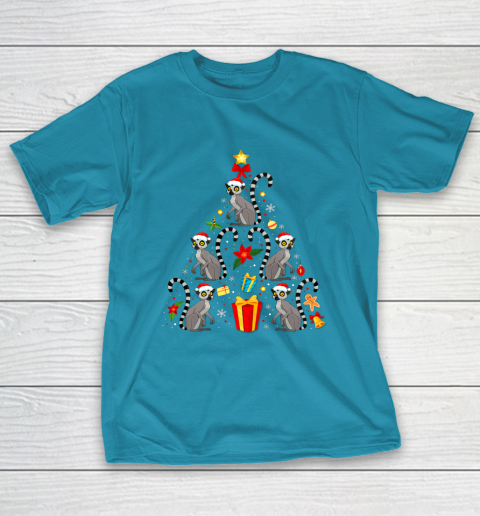 Lemur Christmas Ornament Tree Funny Gift T-Shirt 7