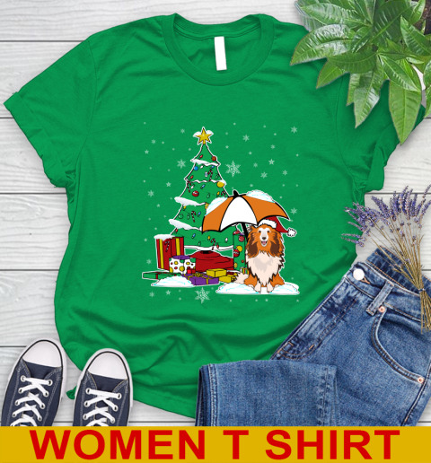 Sheltie Christmas Dog Lovers Shirts 91