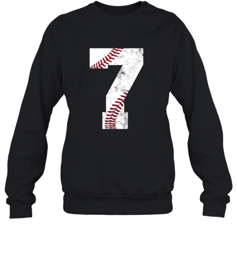 Kids 7th Birthday Shirt Baseball Boys Kids Seven 7 Seventh Gift Sweatshirt