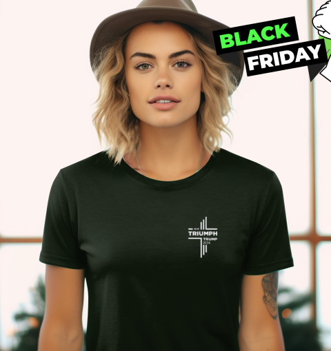 fjgp triumph trump 45 47 2024 ladies t shirt 20 front forest green