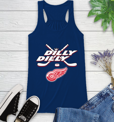NHL Detroit Red Wings Dilly Dilly Hockey Sports Racerback Tank 9