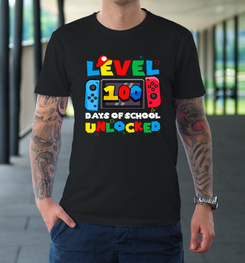 Game Controller Level 100 Days Of School Unlocked T-Shirt