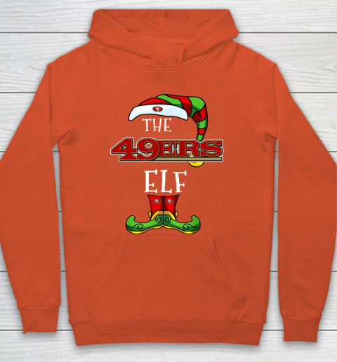 San Francisco 49ers Christmas ELF Funny NFL Hoodie 3