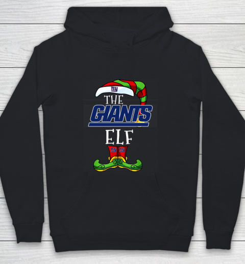 New York Giants Christmas ELF Funny NFL Youth Hoodie