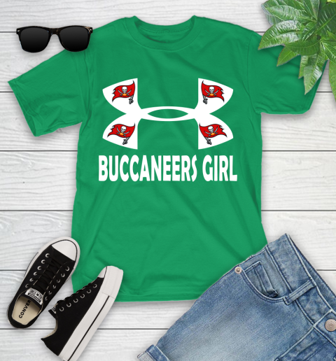 NFL Tampa Bay Buccaneers Girl Under Armour Football Sports Youth T-Shirt 8