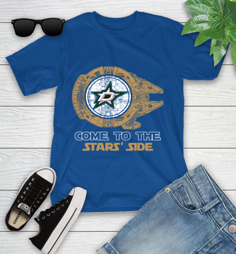NHL Come To The Dallas Stars Wars Hockey Sports Youth T-Shirt 12