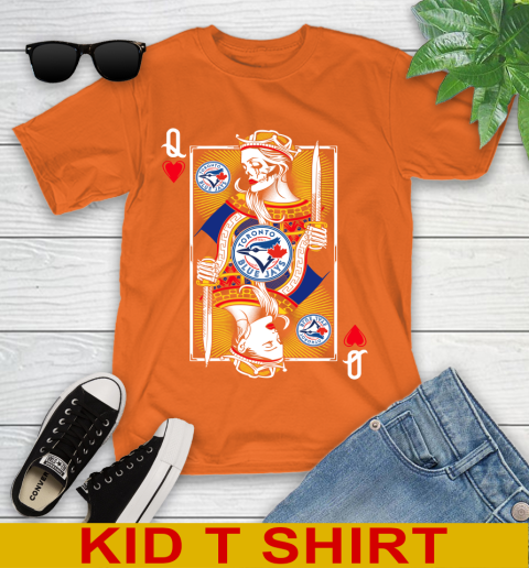 MLB Baseball Toronto Blue Jays The Queen Of Hearts Card Shirt Youth T-Shirt 8
