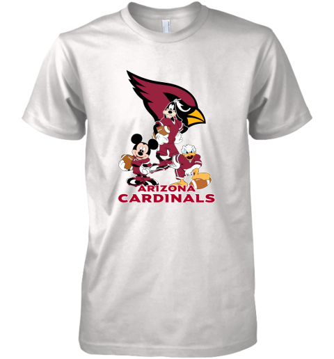 Mickey Donald Goofy The Three Arizona Cardinals Football Premium Men's T-Shirt