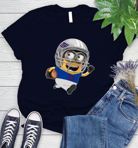 NFL New York Giants Minions Disney Football Sports Women's T-Shirt 3