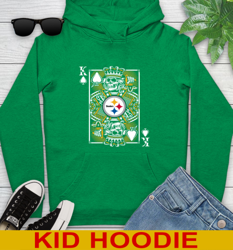 Pittsburgh Steelers NFL Football The King Of Spades Death Cards Shirt Youth Hoodie 8