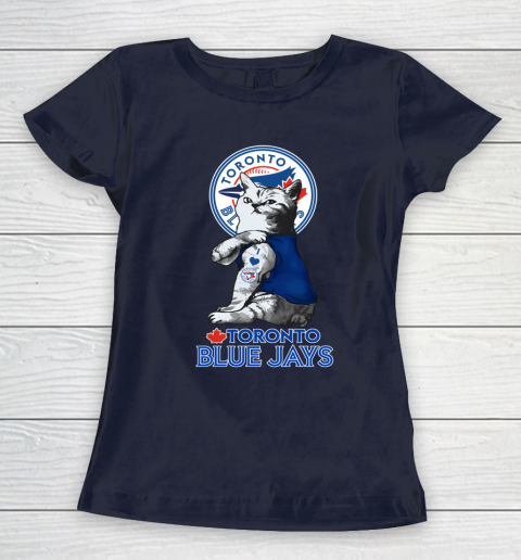 MLB Baseball My Cat Loves Toronto Blue Jays Women's T-Shirt 2