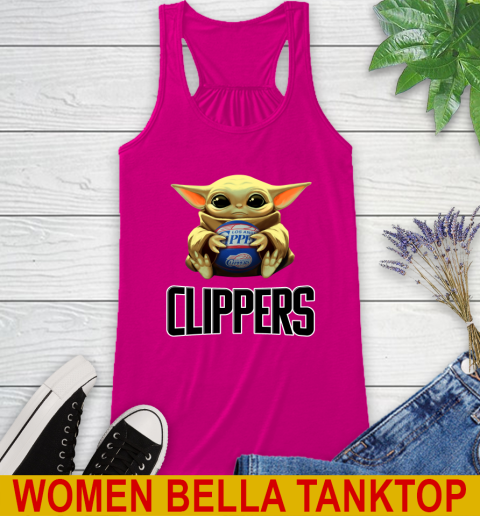 NBA Basketball LA Clippers Star Wars Baby Yoda Shirt 44