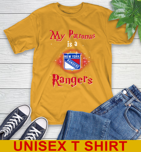 NHL Hockey Harry Potter My Patronus Is A New York Rangers T-Shirt 2