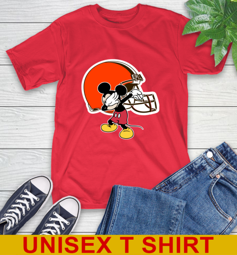 Cleveland Browns NFL Football Dabbing Mickey Disney Sports T-Shirt 10