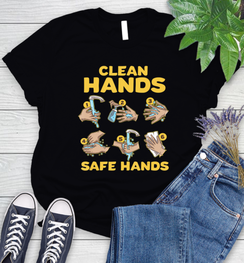 Nurse Shirt Washing Clean Hands Safe Hand Hygiene Wash Save T Shirt Women's T-Shirt