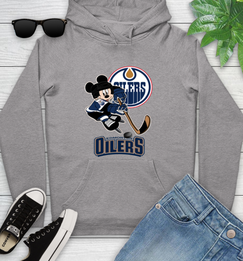 NHL Edmonton Oilers Mickey Mouse Disney Hockey T Shirt Youth Hoodie 6