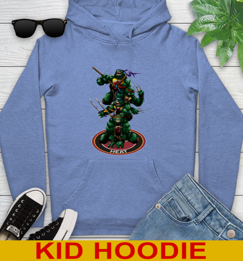 NBA Basketball Miami Heat Teenage Mutant Ninja Turtles Shirt Youth Hoodie 12