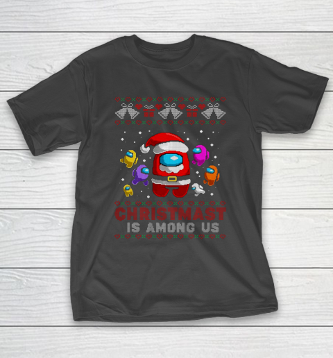 Among Us Game Shirt Christmas Costume Among stars Game Us Funny X mas Gift T-Shirt