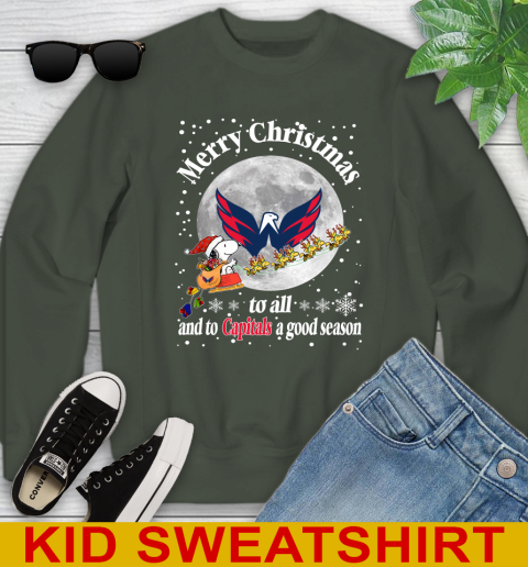 Washington Capitals Merry Christmas To All And To Capitals A Good Season NHL Hockey Sports Youth Sweatshirt 8