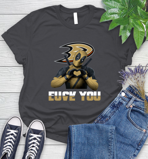 NHL Deadpool Love You Fuck You Hockey Sports Women's T-Shirt 8