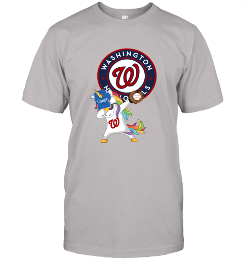 Hip Hop Dabbing Unicorn Flippin Love Washington Nationals Unisex Jersey Tee